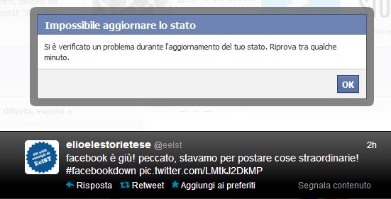 Facebook off,| panico e ironia in rete