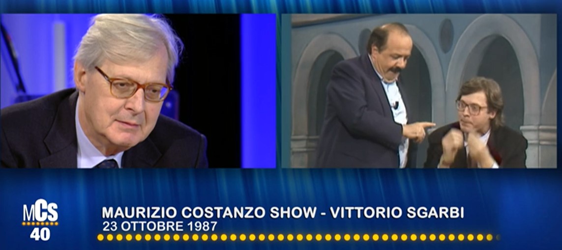 Vittorio Sgarbi Scopre In Diretta Che Maurizio Costanzo Non C Pi