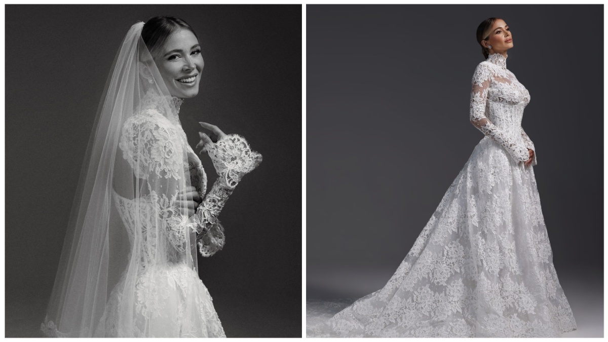 Diletta Leotta, i bridal look firmati da Atelier Emé: 