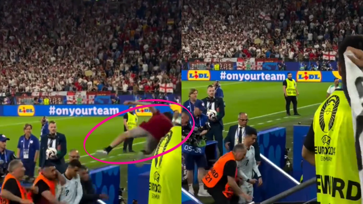 Tifoso vola dagli spalti: il folle gesto per un selfie con Cristiano Ronaldo