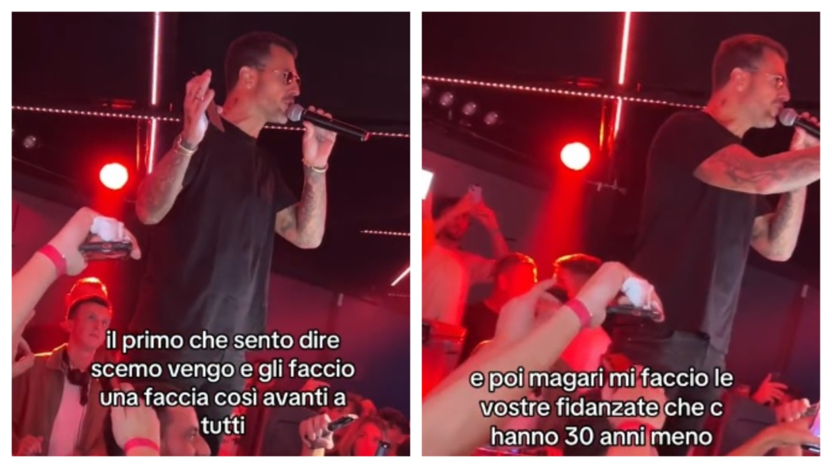 Gli urlano “scemo” in discoteca, Fabrizio Corona minaccia tutti – Video