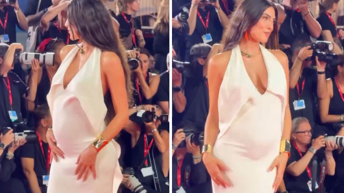 Giulia Salemi futura mamma strega Venezia: sul red carpet con il pancione