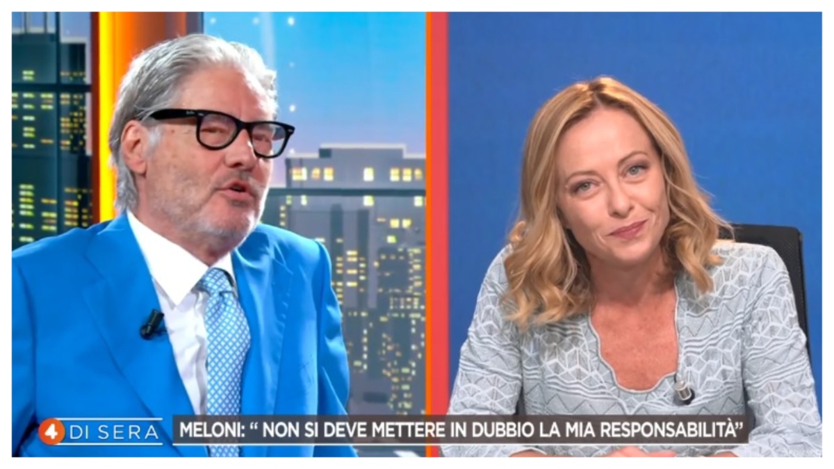 Paolo Del Debbio riparte con Giorgia Meloni, le loro battute infiammano i social